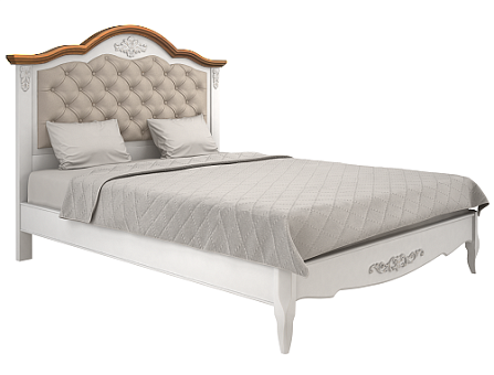 Кровать полутороспальные BelveromWOOD с мягким изголовьем B212