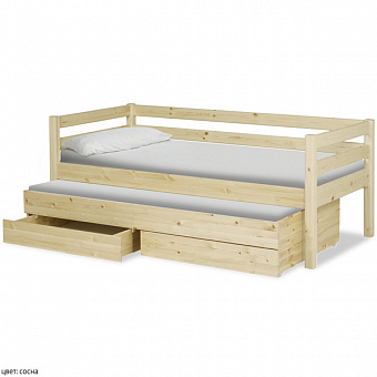 Детская кровать Олимп (с выкатным спальным местом)