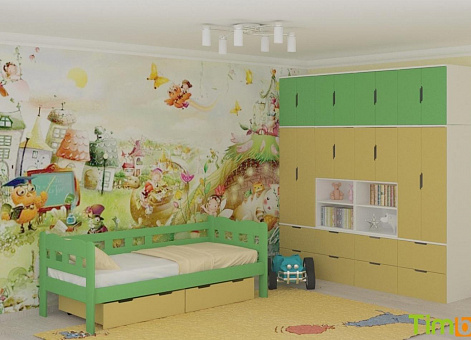 Набор мебели для детской Тимберс Кидс 2 (Цветной тимберс кидс)