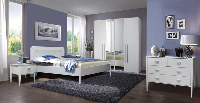 Набор мебели для спальни Лорена 1 (цвет альба + СП)