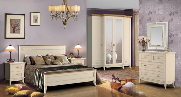 Набор мебели для спальни Римини 1 (цвет М-18 ваниль)