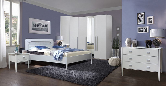 Набор мебели для спальни Лорена 5 (цвет альба + СП)