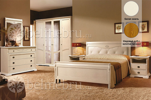 Набор мебели для спальни Лика 4Z (цвет белая эмаль)