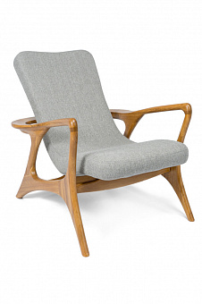 Кресло Лира Комфорт с  мягкой сидушкой  из ткани или искусственной кожи массив дуба