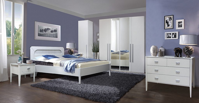 Набор мебели для спальни Лорена 2 (цвет альба + СП)