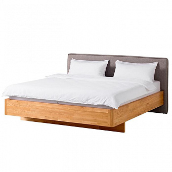 Полутороспальная кровать Мариса (140х200) массив дуба