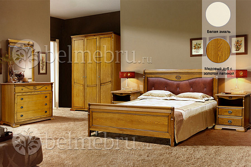 Набор мебели для спальни Лика 3 (цвет дуб медовый+ЗП)