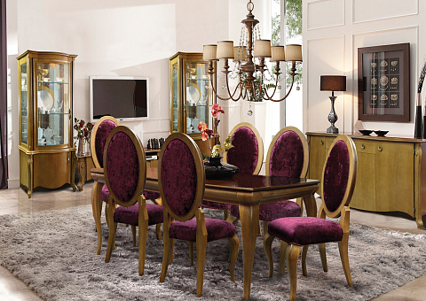 Набор мебели для гостиной Луиза 2 (цвет коньяк)