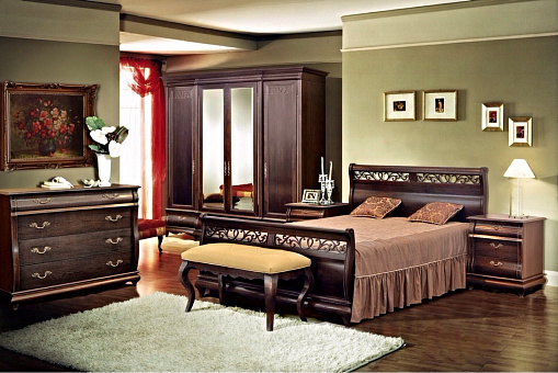 Набор мебели для спальни Оскар 3Z (цвет орех)