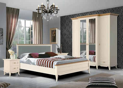 Набор мебели для спальни Римини 3 (цвет М-18 ваниль)