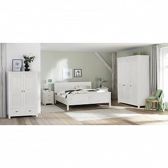 Набор мебели для спальни Рауна 1 (160х200) Белый воск