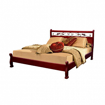 Кровать Емеля с кованым декором двуспальные