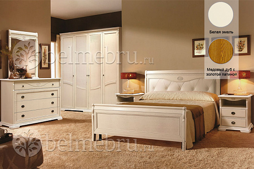 Набор мебели для спальни Лика 4 (цвет белая эмаль)