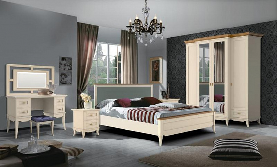 Набор мебели для спальни Римини 2 (цвет М-18 ваниль)