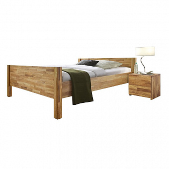 Кровать "Ханс", дуб массив 140х200