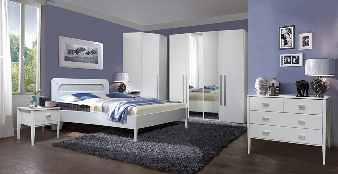 Набор мебели для спальни Лорена 3 (цвет альба + СП)