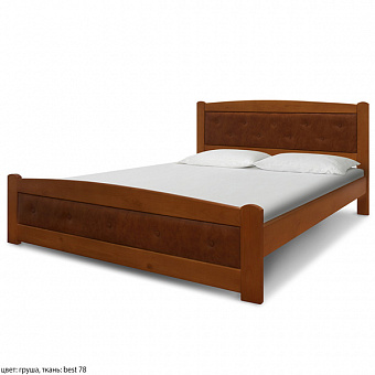 Кровать Березка 1 с кожей двуспальные