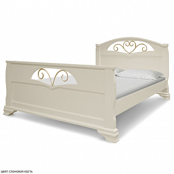 Кровать Эврос 2 с кованым декором полутороспальные