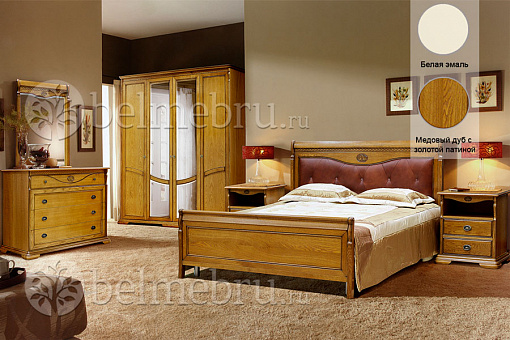 Набор мебели для спальни Лика 4Z (цвет дуб медовый+ЗП)