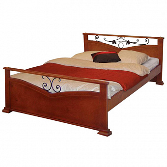 Кровать Золушка с кованым декором полутороспальные